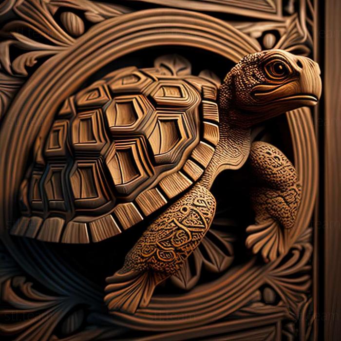 3D model Kiki turtle famous animal (STL)